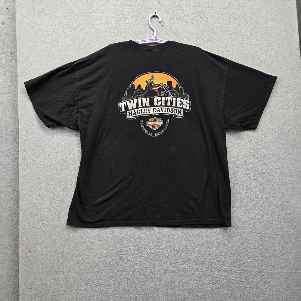 Harley-Davidson Men Shirt 3XL Black Twin Cities  Motorcycle Logo Pocket